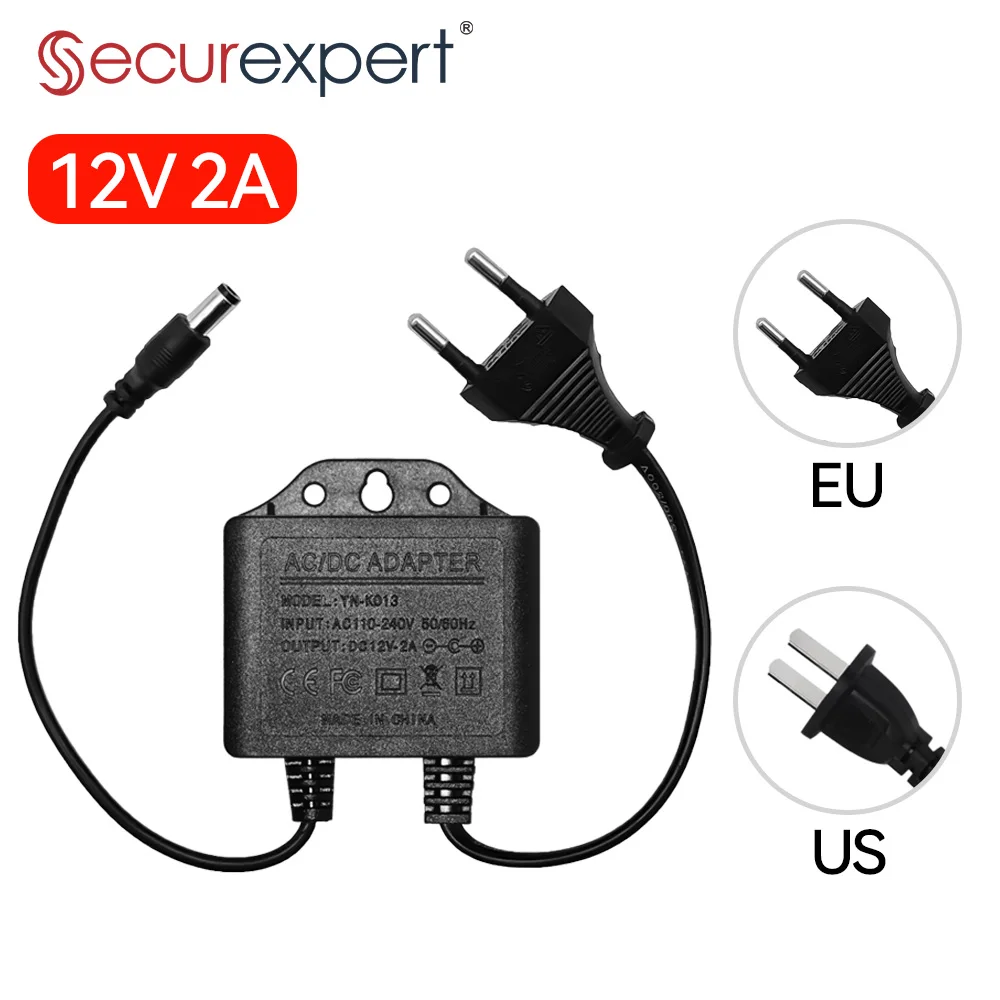 Outdoor Power Plug - Power Adapter DC12V 2A Waterproof EU