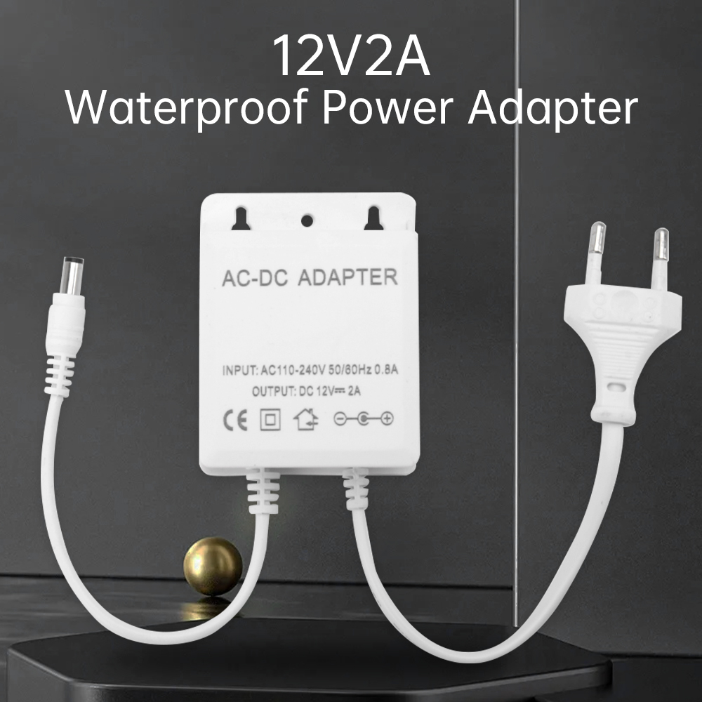 DC12V 2A EU Plug Adapter Secur - Outdoor Power Plug ulasan dan harga