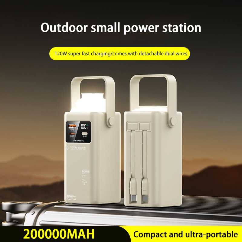 120W Power Bank 200000mAh Larg - Outdoor Usb Power Outlet ulasan dan harga