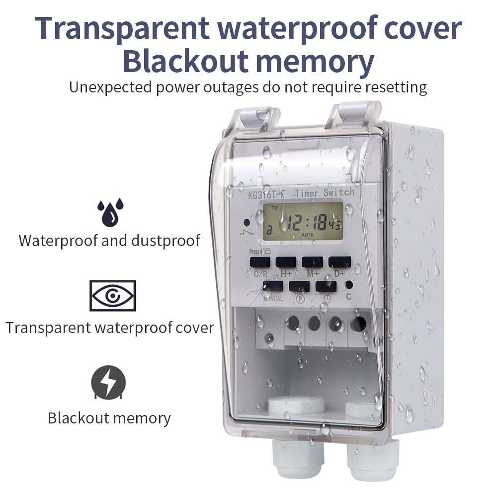 Digital Timer Switch 220V 30A  - Outdoor Power Timer ulasan dan harga