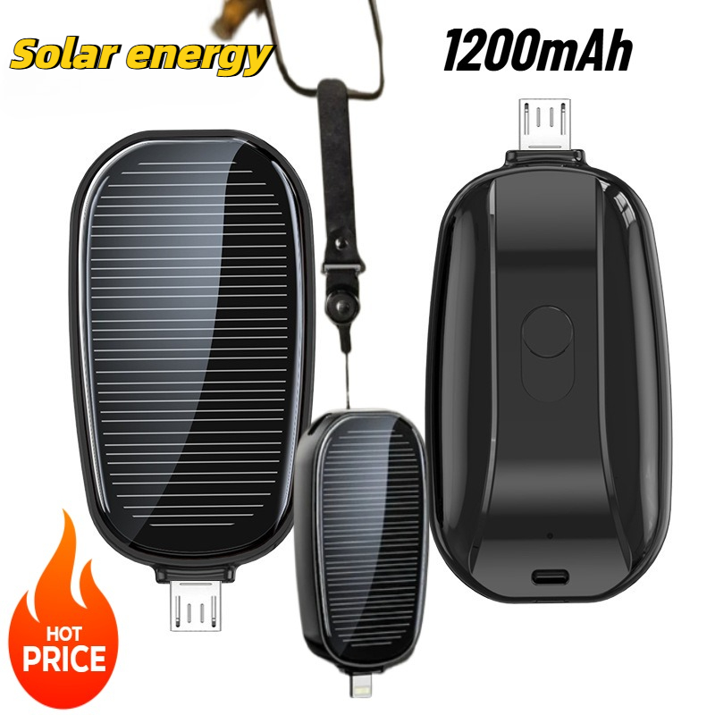 1200mAh Solar Mini Power Bank  - Outdoor Usb Power Outlet ulasan dan harga