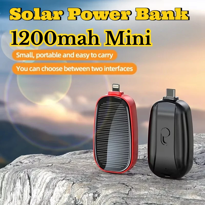 1200mAh Solar Mini Power Bank  - Outdoor Usb Power Outlet ulasan dan harga