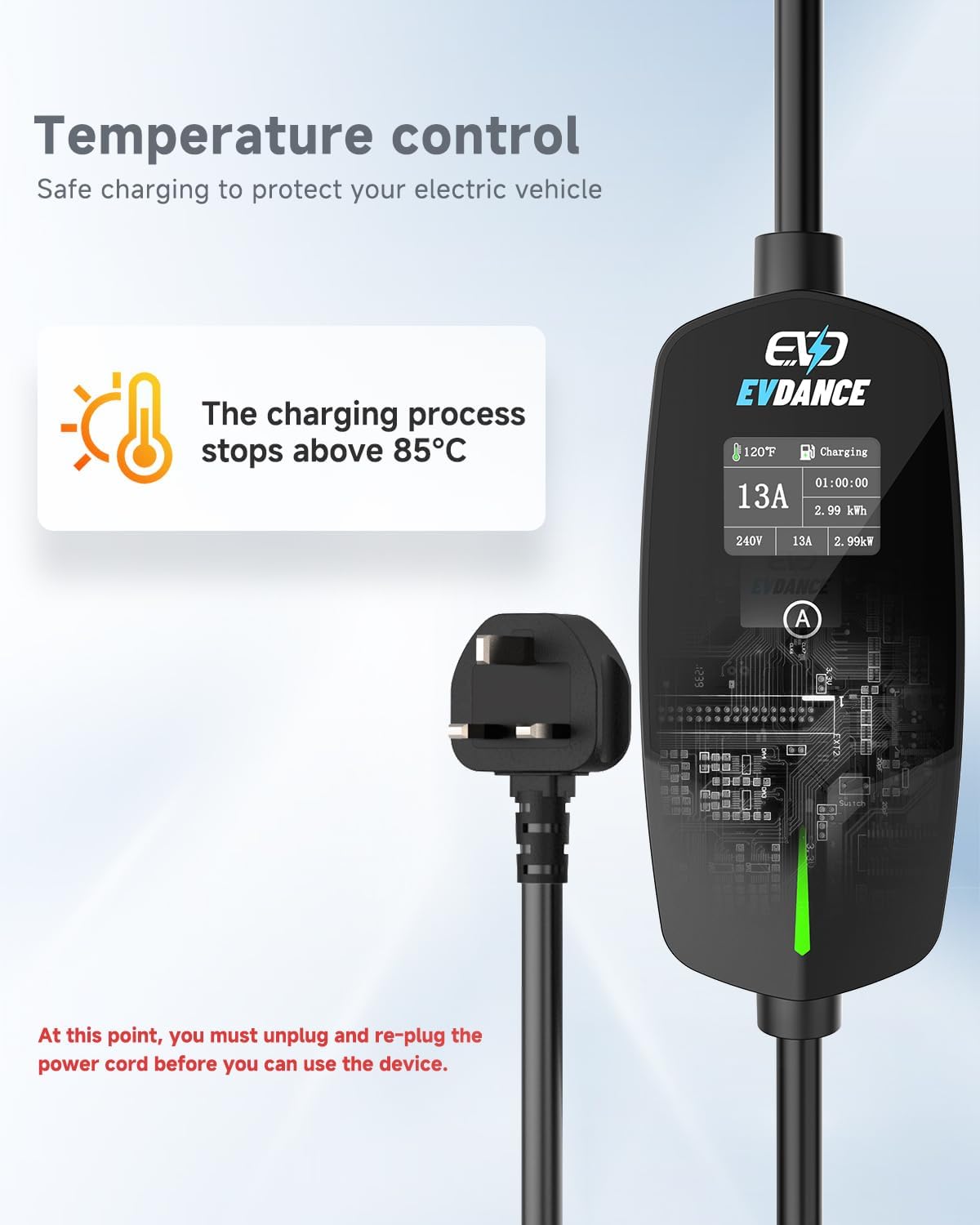 EVDANCE Portable EV Charger Ty - Outdoor Power Plug ulasan dan harga