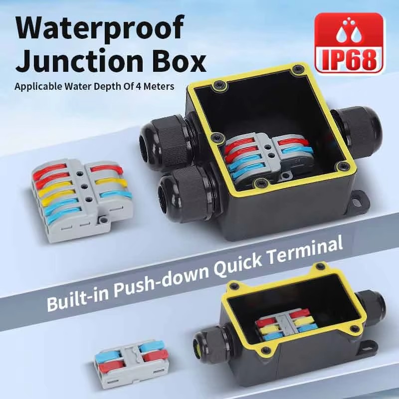 Junction Box Waterproof IP68 2 - Outdoor Power Distribution Box ulasan dan harga