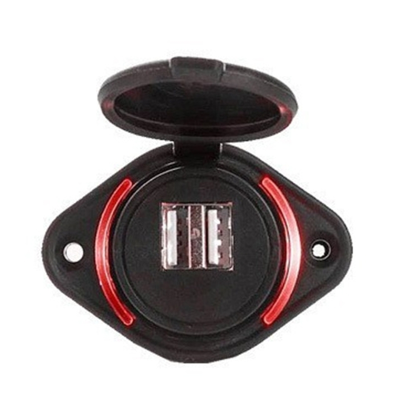  Heavy Duty 12 24V Double USB  - Outdoor Power Double Adapter ulasan dan harga