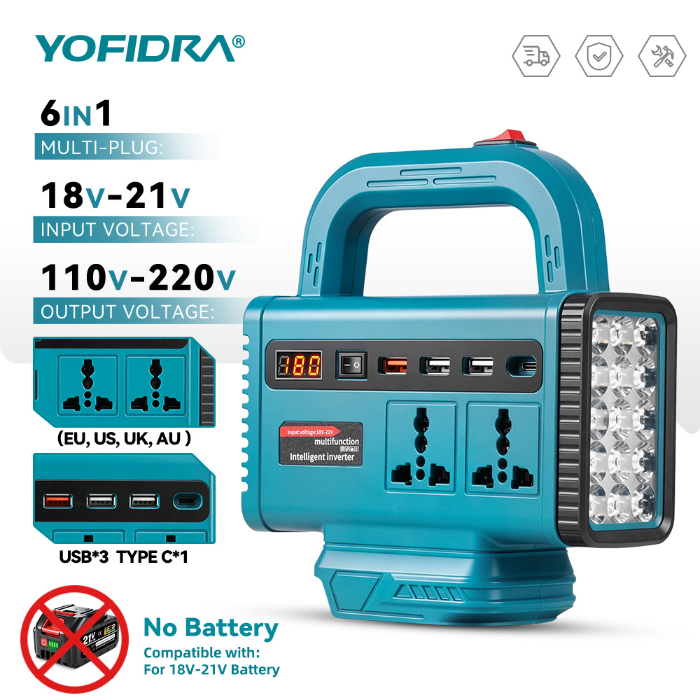 YOFIDRA 220V Portable Power In - Outdoor Usb Power Outlet ulasan dan harga