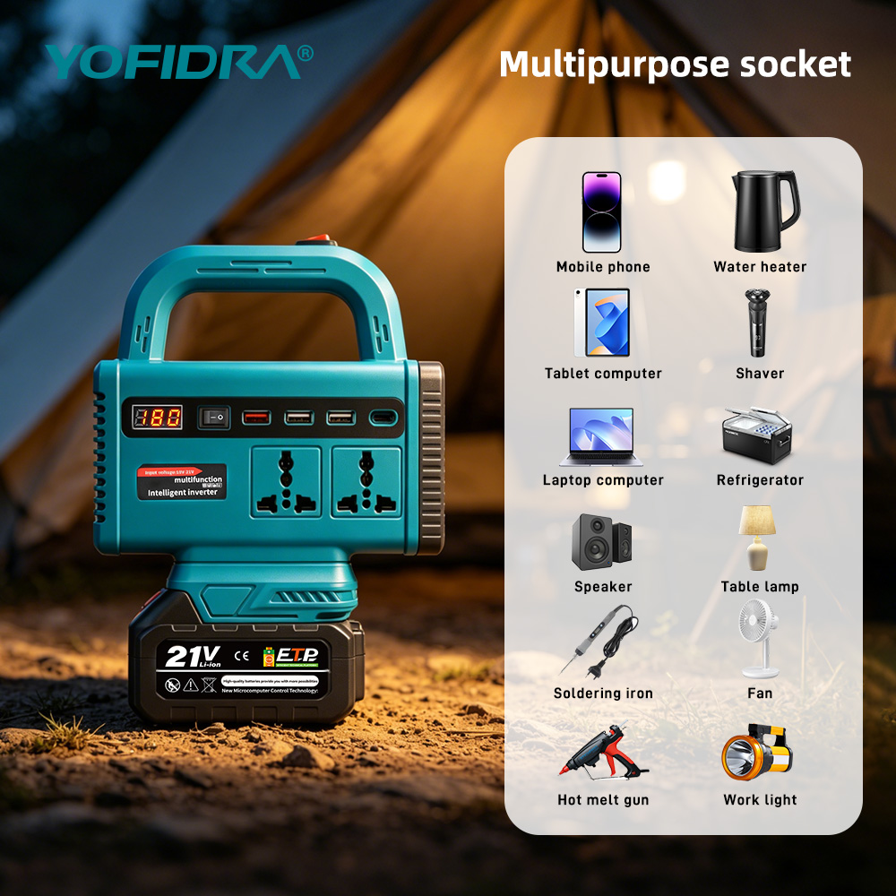 YOFIDRA 220V Portable Power In - Outdoor Usb Power Outlet ulasan dan harga