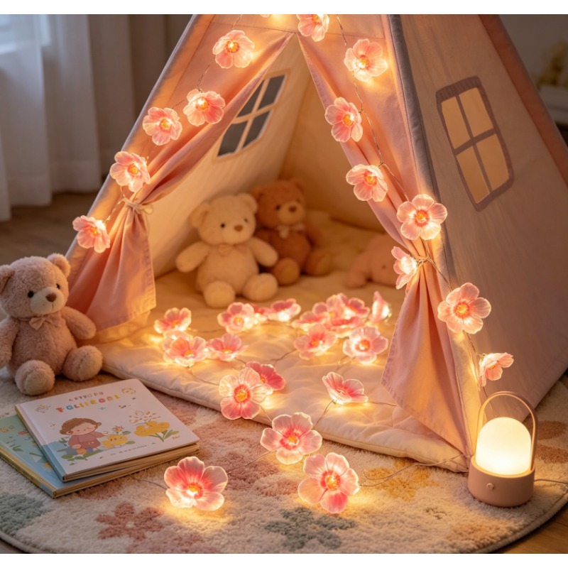 Pink Cherry Blossom LED Fairy  - Outdoor Power For Wedding ulasan dan harga