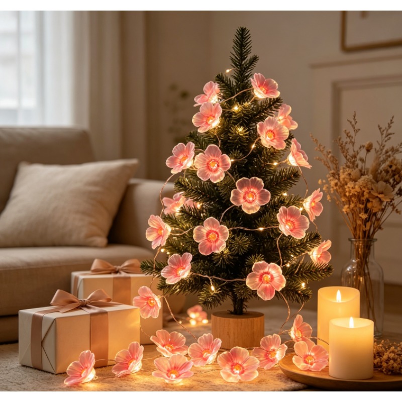 Pink Cherry Blossom LED Fairy  - Outdoor Power For Wedding ulasan dan harga