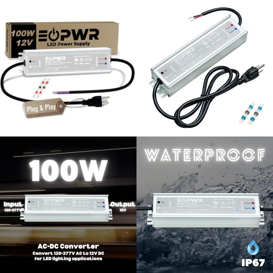 LED Driver Waterproof IP67 Pow - Outdoor Power Plug ulasan dan harga