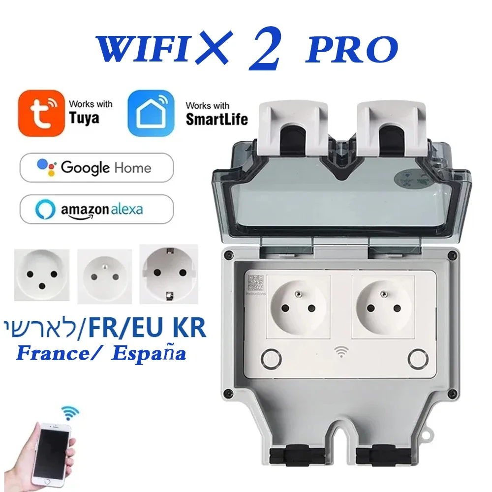 Tuya Waterproof Electrical Wal - Outdoor Power Usa ulasan dan harga