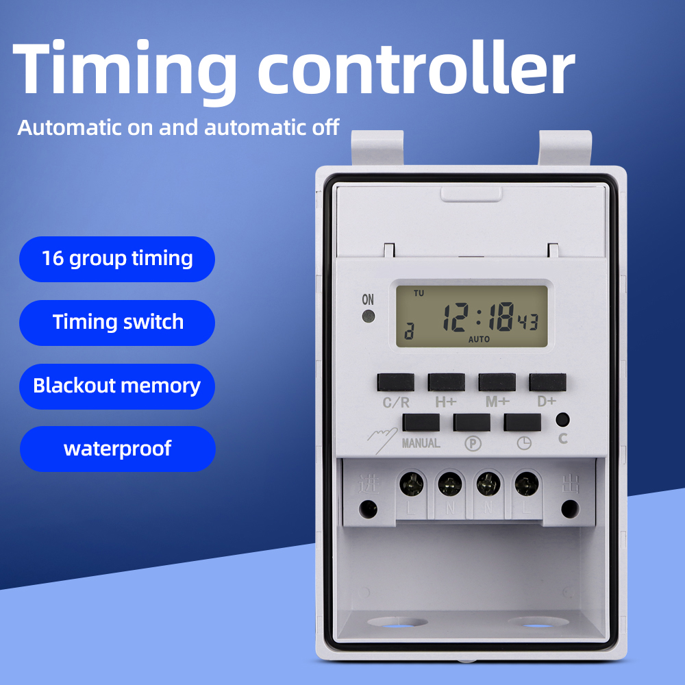 Timer Switch 30A Recycle Weekl - Outdoor Power Timer ulasan dan harga