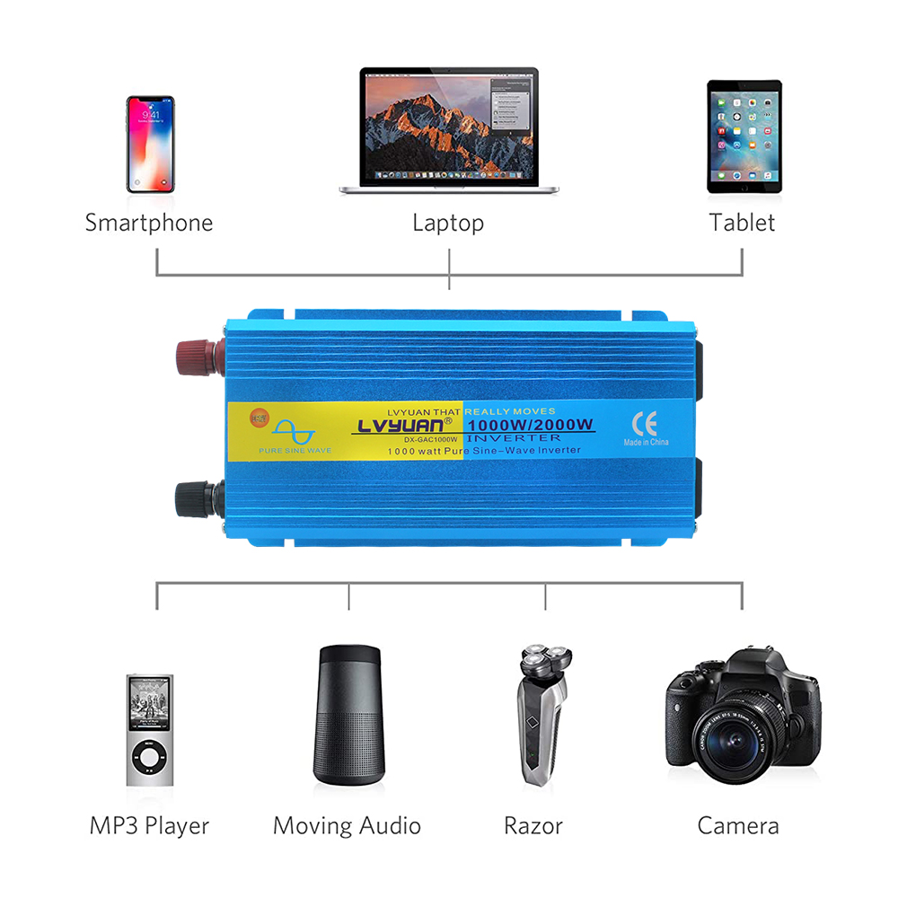 LVYUAN Pure Sine Wave Power In - Outdoor Usb Power Outlet ulasan dan harga