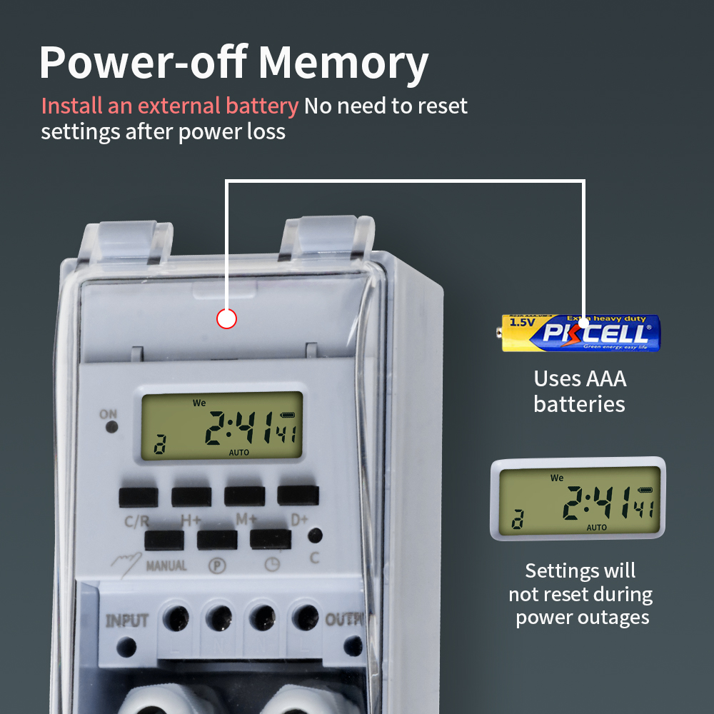 TNCE 30A Timer Switch, Waterpr - Outdoor Power Timer ulasan dan harga