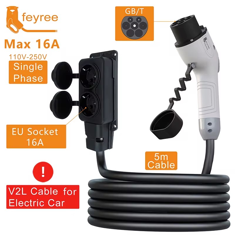 Feyree V2L Cable Discharge Plu - Outdoor Power Plug ulasan dan harga